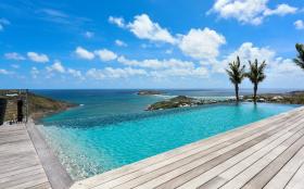 Villa Joy mit Blick auf die Bucht von Marigot in Saint Barth