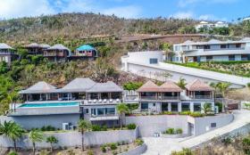 Villa Joy mit Blick auf die Bucht von Marigot in Saint Barth