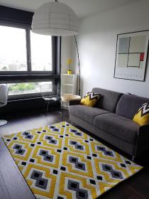 Apartment an der Front de Seine mit großem Erkerfenster