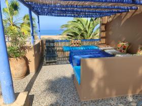Haus 80 m vom Sandstrand entfernt mit 180-Grad-Meerblick