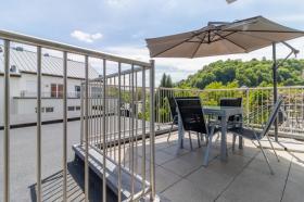 Möblierte Zweizimmerwohnung mit großer Terrasse