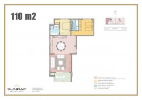 Komplett möblierte Apartments mit zwei Schlafzimmern in erster Linie der Adria