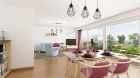 Apartment im Gartengeschoss mit Panoramablick auf das Meer und den Himmel