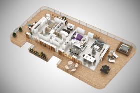Luxusapartment in der Nähe von Cala Rossa