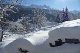 Doppelhaushälfte in einem Skigebiet